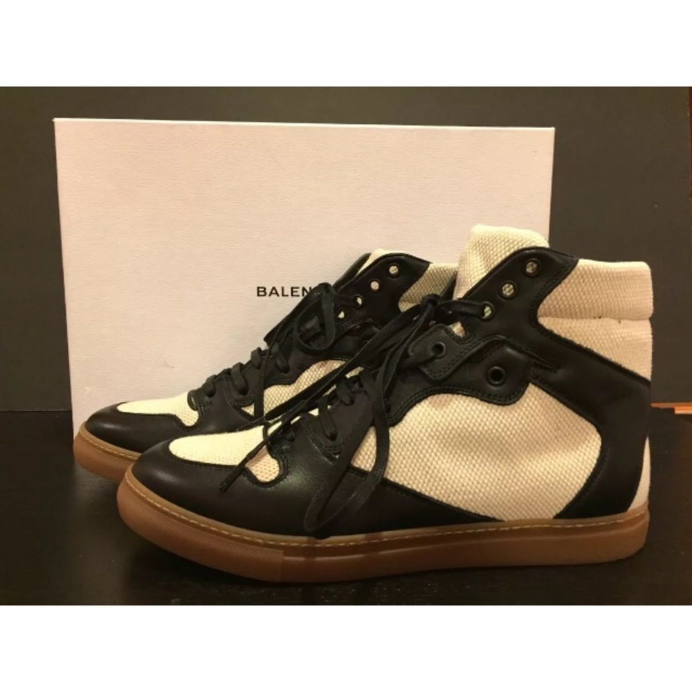 Balenciaga high top sneakers black natural